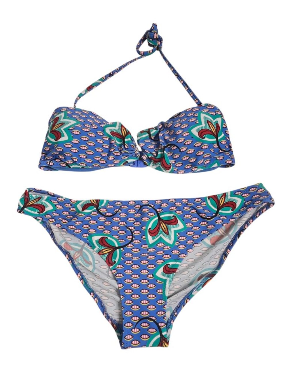 Monoprix Femme Bikini Set Size 42 EU French Swimwear Two Piece Swimsuit